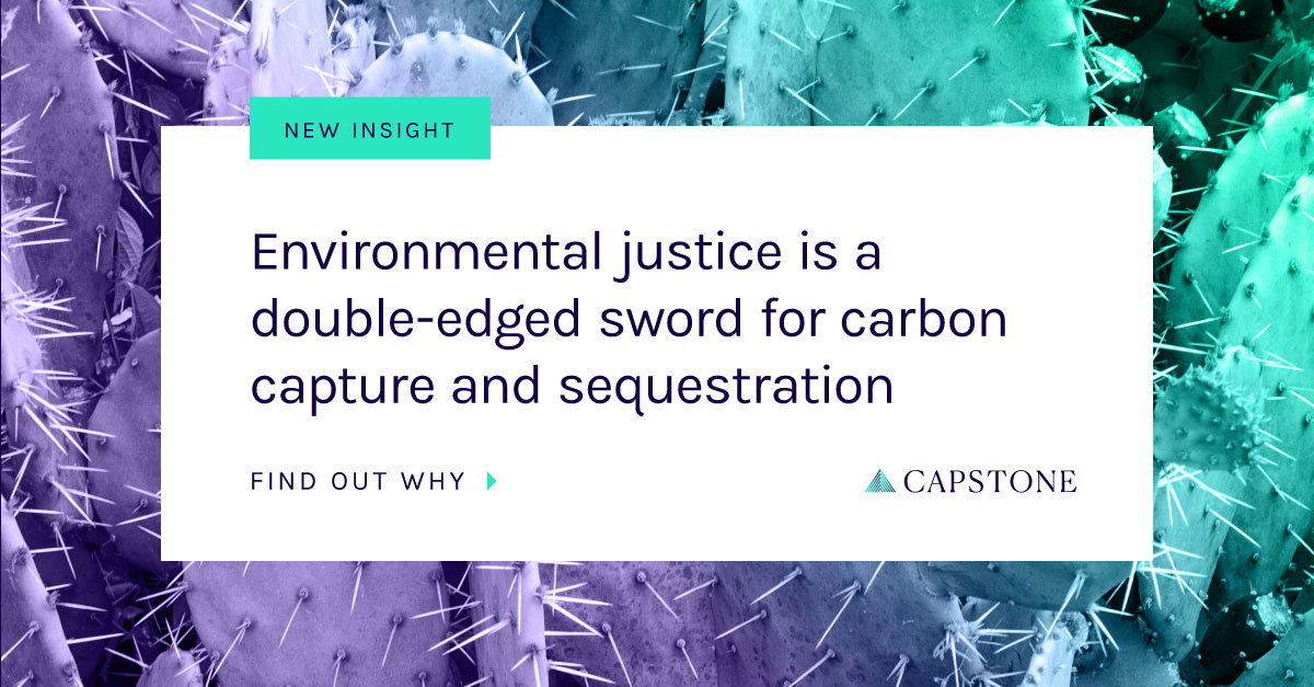 For Carbon Sequestration, a Double-Edged Sword in Environmental Justice ...