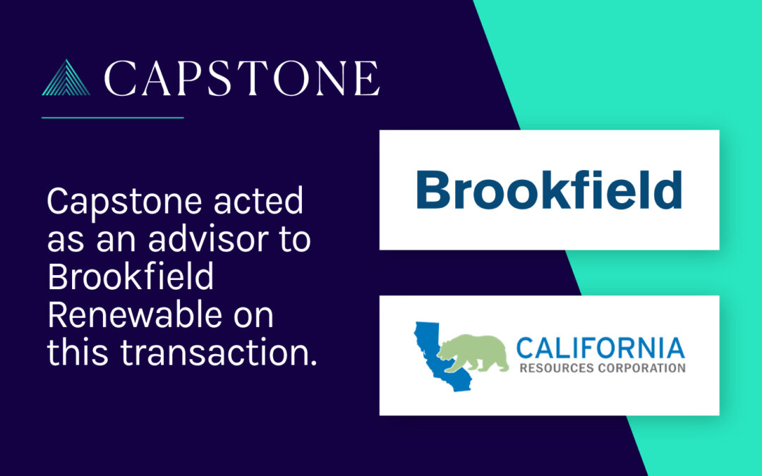 Brookfield Renewable Forms a Joint Venture with California Resources Corp.