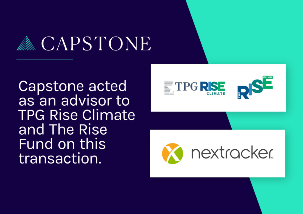 TPG Rise Climate and The Rise Climate Fund Invests in Nextracker Inc.
