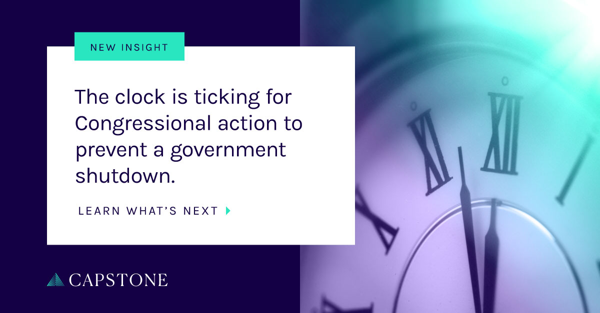 The Rising Risk of a Government Shutdown, The Timing, and What Happens