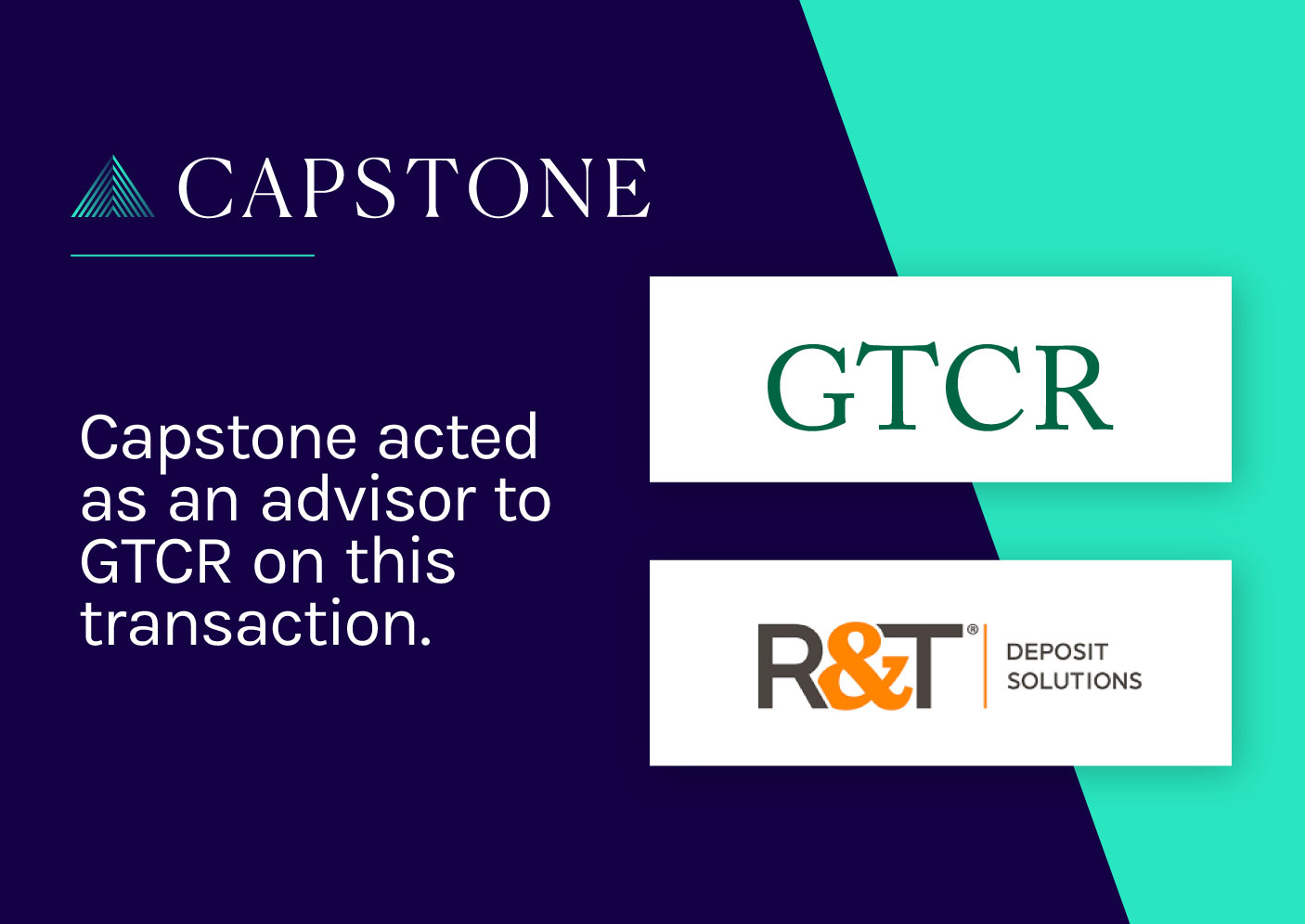 GTCR Invests in R&T Deposit Solutions