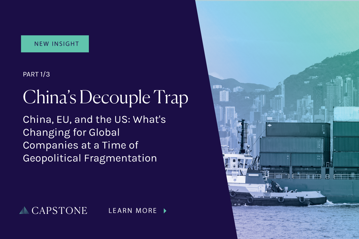 China’s Decoupling Trap - Capstone DC